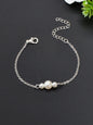 Pearl Adorned Minimalist Chain Bracelet - Elegant Simplicity for Every Occasion-1