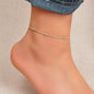 Dainty Gold Beaded Chain Anklet Boho Beach Foot Chain Ankle Women Foot Jewellery-3