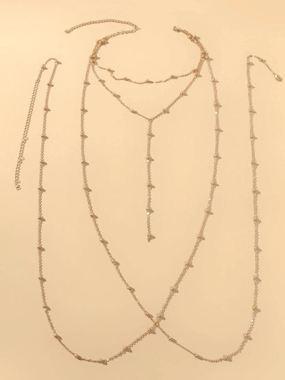 Tassel Body Chain Jewellery Harness Girl Bikini Stylish Fringe Belly Necklace-1