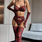 4-Piece Crown Pleasure Bra and Panty Set - S/M/L/XL/2XL-0